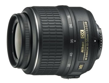 Nikon AF-S DX NIKKOR 18-55mm f/3.5-5.6G Vibration Reduction Zoom Lens with Auto Focus for Nikon DSLR Cameras