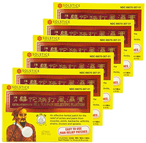 Extra Strength Hua Tuo Medicated Patch (5 patches per box) (6 boxes) (Solstice)