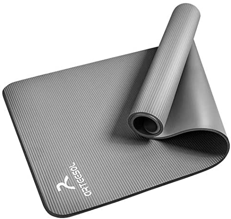 arteesol Yoga Mat Extra Thick 2/5-inch, 3/5-inch, Extra Wide 72"x 31.5",NBR Exercise, Mat Fitness Mat for Yoga, Pilates, Fitness Workouts with Carrying Strap and Bag