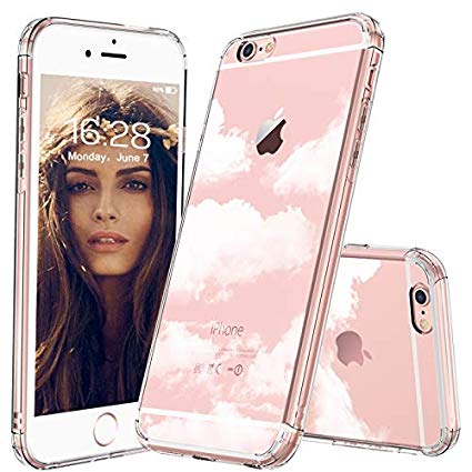 MOSNOVO iPhone 6 Plus Case, Clear iPhone 6S Plus Case, Cloud Pattern Clear Design Transparent Hard Back Phone Case with TPU Bumper Protective Case Cover for iPhone 6 Plus/iPhone 6S Plus