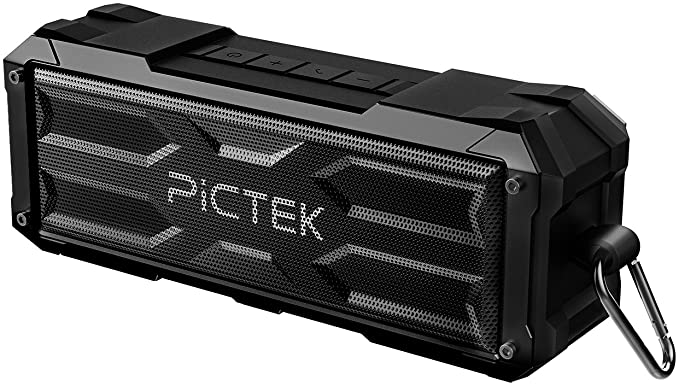 PICTEK Bluetooth Speakers, [20W 30Hours 4400MAH] Wireless Speakers, Portable Speakers,Sockproof Waterproof Outdoor Dual-Driver with 30-Hour Playtime with Superior Sound,