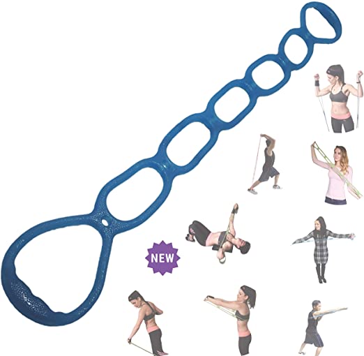 FOMI 7 Ring Resistance Band. 7 Exercise Bands in One. Infinite Workouts. Great Perfect for Any Home, Fitness, Physical Therapy and Rehabilitation Training Program. Extra Strong Rubber.