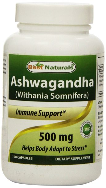 Best Naturals Ashwagandha 500 mg 120 Capsules