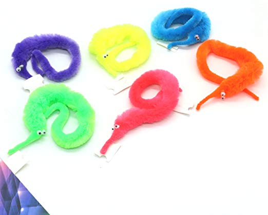WEFOO Pack of 12 Magic Worms,Twisty Worm Toys for Kinds