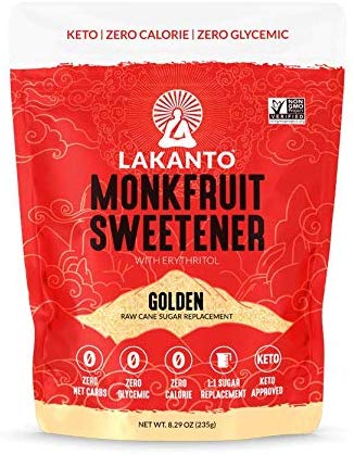 Lakanto monkfruit sweetener, golden, 235g