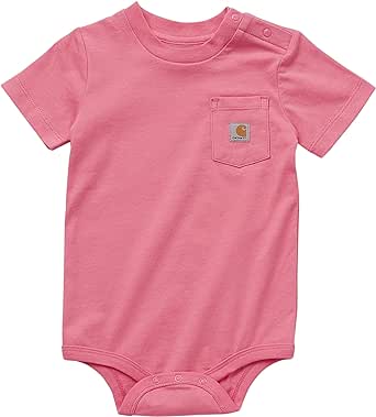 Carhartt Unisex Baby Short-sleeve Bodysuit Pocket T-shirt Onesie