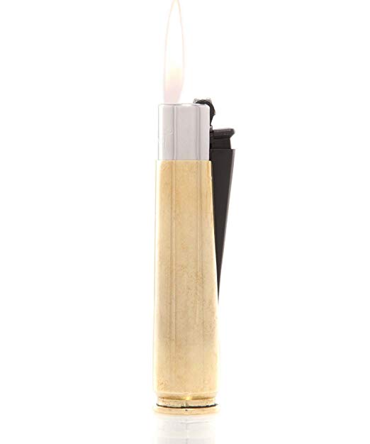 Lucky Shot 50 Caliber BMG Real Bullet Refillable Butane Lighter