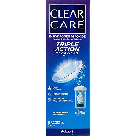 Clear Care Cleaning and Disinfecting Solution 12 oz