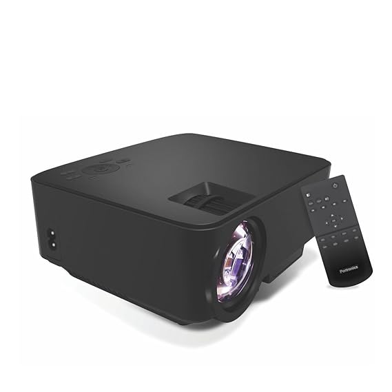 Portronics POR 624 Portable LED Projector (Black), USB