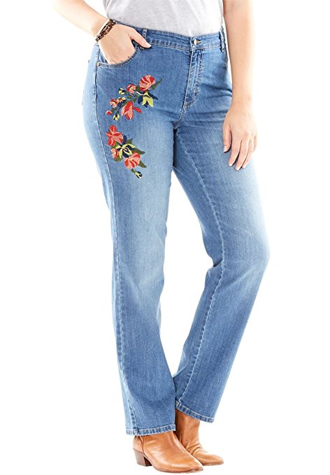 Women's Plus Size Straight Leg Stretch Jean