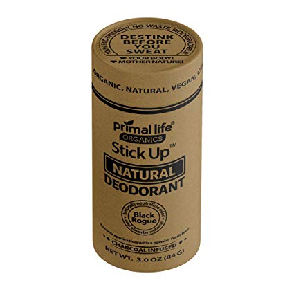 Stick up Organic Natural Deodorant Black Rouge -USA Made -New Formula Helps You de-Stink Before You Sweat! No Baking Soda, No Rash, Odor Elimination! Natural, Vegan, Gluten Free (Lasts 4  Months)