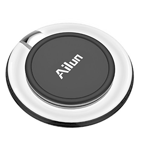 Wireless charger,by Ailun,Ultra-Slim&Protable,Slip-Proof Pad,Universal for All Qi-Enabled Devices,Galaxy S7/S7 Edge,S6/S6 Edge/S6 Active,Note 5,Nexus 7/6/5/4[Crystal Clear]