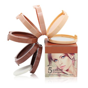 Ucanbe Cylinder Cream Contour Kit Face Foundation Concealer Palette for Contouring Highlighting Bronzer Makeup Set