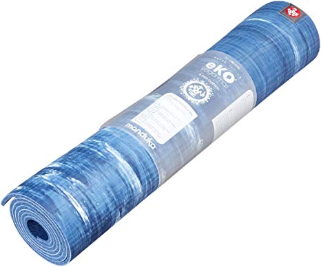 Manduka eKO Yoga Mat – Premium 6mm Thick Mat, Eco Friendly and Made from Natural Tree Rubber. Ultimate Catch Grip for Superior Traction, Dense Cushioning for Support and Stability.