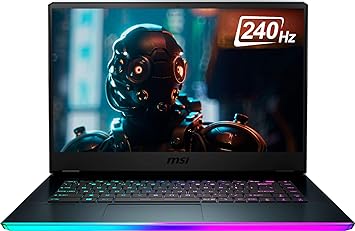 MSI GE66 Raider 10SFS 15.6-inch 1TB SSD 2.6GHz i7 Gaming Laptop (32GB RAM, 6-Core i7-10750H, GeForce RTX 2070, Windows 10 Home) GE66048, Aluminum Black