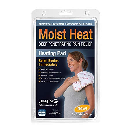 Thermalon Microwave Activated Moist Heat Pad for Shoulder, Abdomen, Back, Hip, 9" x 12"