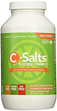 C-Salts Buffered Vitamin C Powder (1000mg - 4000mg), 140  Servings, 1.6 lbs (26oz)