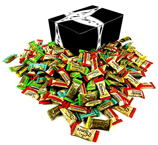 Chimes Ginger Chews 5-Flavor Variety: One 2 lb Assorted Bag of Original, Orange, Mango, Peppermint, and Peanut Butter in a BlackTie Box