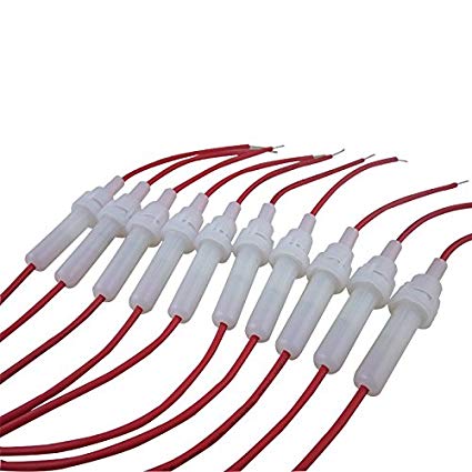 DIGITEN 6x30mm AGC In-line Fuse Holder Twist type with 20 AWG Wire (Pack of 10)