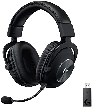 Logitech G PRO X Wireless Lightspeed Gaming Headset, Blue Voice Mic Filter Tech, 50 mm PRO-G Drivers, X 2.0 Surround Sound