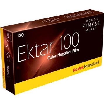 Kodak Professional Ektar Color Negative Film ISO 100, 120 Size, Propack of 5, *USA*