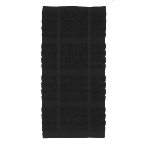 All-Clad Textiles 100-Percent Cotton Solid Kitchen Towel Black