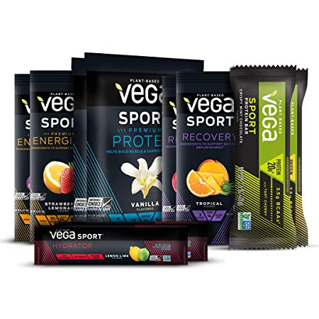 Vega Sport System Sample Kit, 10 Pieces, Vegan, Gluten Free, Non GMO, Dairy Free, Whey Free, 0.63 Pound