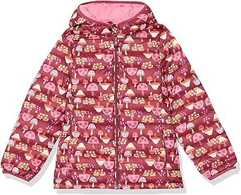 Amazon Essentials Girls and Toddlers' Lightweight Water-Resistant Packable Hooded Puffer Jacket