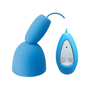 Silicone Stamina Trainer for Man - Vibrating Glans Penis Trainer Male Masturbator Cock Erection Workout Vibrator with 10 Vibration Levels (Blue)