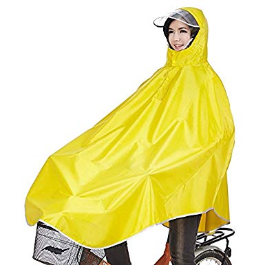 Tourwin Windproof Hooded Cycling Bike Bicycle Raincoat Poncho 1 Pack