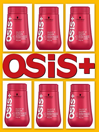 OSIS Dust It ~ Mattifying Powder by Schwarzkopf .35oz (6 pack)!