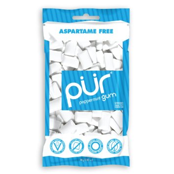 PUR Gum Aspartame Free, Peppermint, 2.8 Ounce