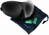 Dream Essentials Sweet Dreams TM Lightweight Contoured Sleep Mask Kit with Earplugs Travel Pouch and Black Eye Mask