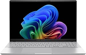 ASUS Vivobook S 15 laptop; Copilot  PC, 15.6” 3K 120Hz OLED Display, Qualcomm Snapdragon X Elite X1E-78-100 12-Core Processor, 16GB RAM, 1TB SSD, Windows 11 Home, Cool Silver, S5507QAD-PS96