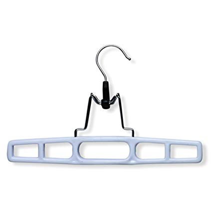 Honey-Can-Do HNG-01326 Plastic Pant Hanger with Clamp, 12-Pack