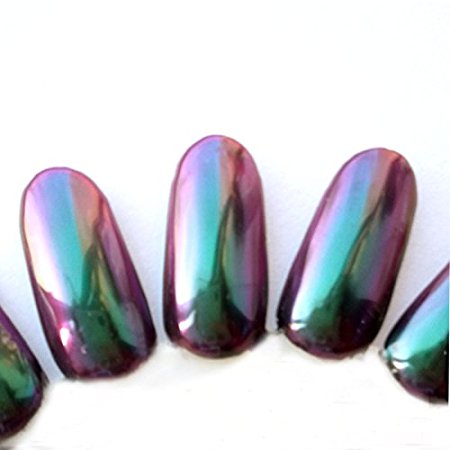PrettyDiva Opal Chrome Nail Powder, Pure Mirror Effect Pigment Powder for Nails (Fairy)