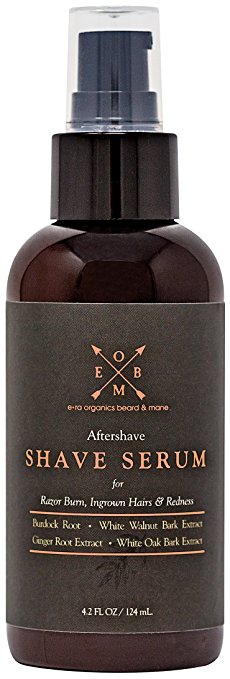 Aftershave Serum for Razor Bumps And Ingrown Hairs (4oz) Natural & Organic Ingredients to Prevent Razor Burn, Soothe Inflammation & Ingrown Hair Treatment With Ginger Root, Burdock Root, Black Walnut