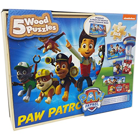 Paw Patrol 5 Wood Puzzles