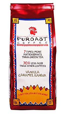 Puroast Coffee Ground Coffee, Vanilla Caramel Kahlua, 12 Ounce