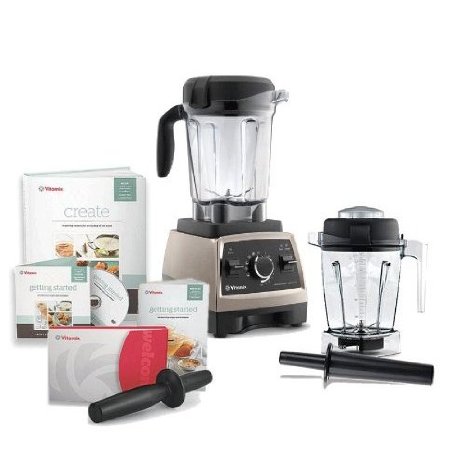 Vitamix Professional Series 750 Brushed Stainless Steel Blender With 64 Ounce Wet Container and 48 Ounce Wet Container