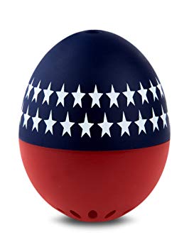 Brainstream BeepEgg Egg Timer, Edition, Cook Perfect Soft, Medium or Hard Boiled Eggs To Your Favorite Tunes Singing and Floating Egg Timer (Patriotic)