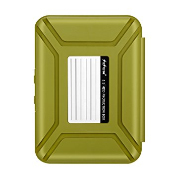 SISUN Professional Premium Anti-Static 2.5 / 3.5 Inch Hard Drive HDD Protection Box Case Grey/Purple/Yellow/Blue/Green