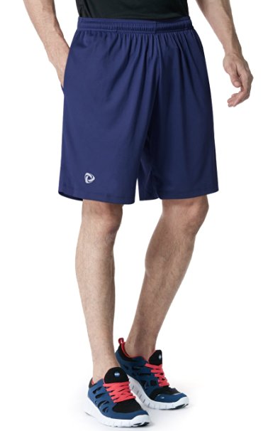 Tesla Men's Lightweight HyperDri Running Shorts With Pockets MTP07