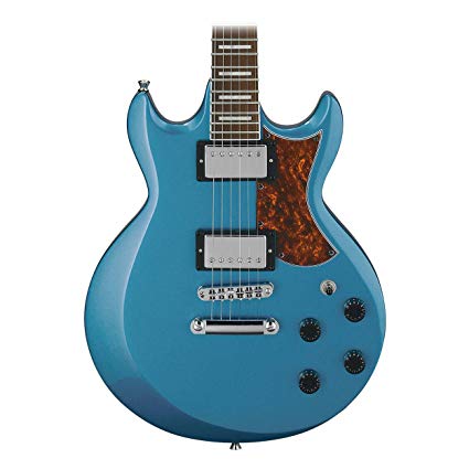 Ibanez AX 6 String Solid-Body Electric Guitar, Right, Metallic Light Blue, Full (AX120MLB)