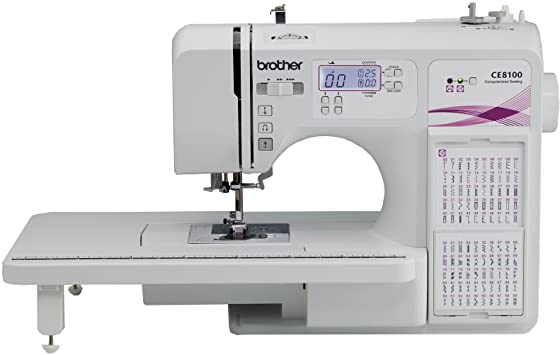 Brother RCE8100 Refurbished 120 Stitch Sewing and Quilting Machine, White