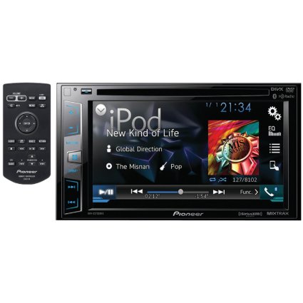 Pioneer AVH-X3700BHS DVD Receiver with 62 Display BT Siri Eyes Free Sat-Ready HD Radio Android Music Support Pandora and Dual Camera Inputs Discontinued by Manufacturer