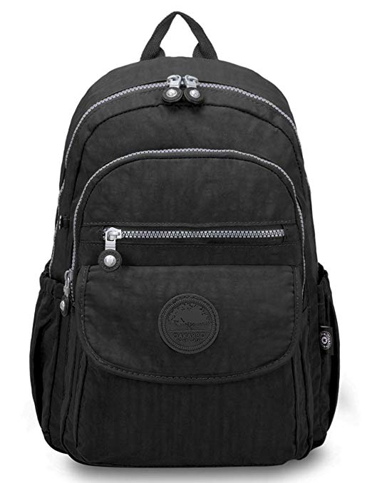 Oakarbo Backpack Multi-Pocket School Bag Nylon Travel Hiking Daypack