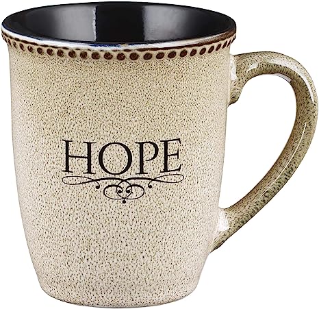 Christian Art Gifts Mug Hope Ivory