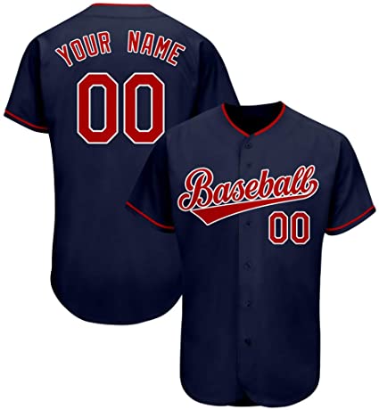 Custom Baseball Jersey Personalized Full Button Shirts Team Uniform Stitched Name&Numbers for Adult/Youth