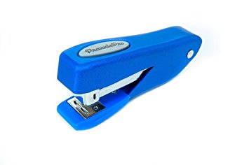 Small Office Stapler, PraxxisPro Fortis Compact Grip, Mini Desktop Stapler (Blue)